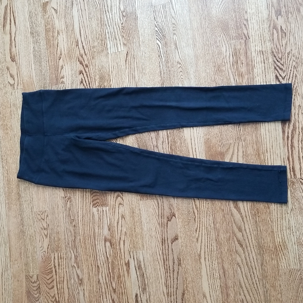 (S) Original Nicole Miller Classic Black Cotton Blend Multifunctional Leggings